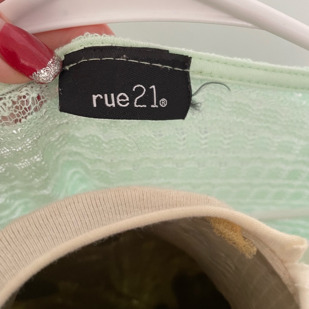 Rue 21 girls top teal color